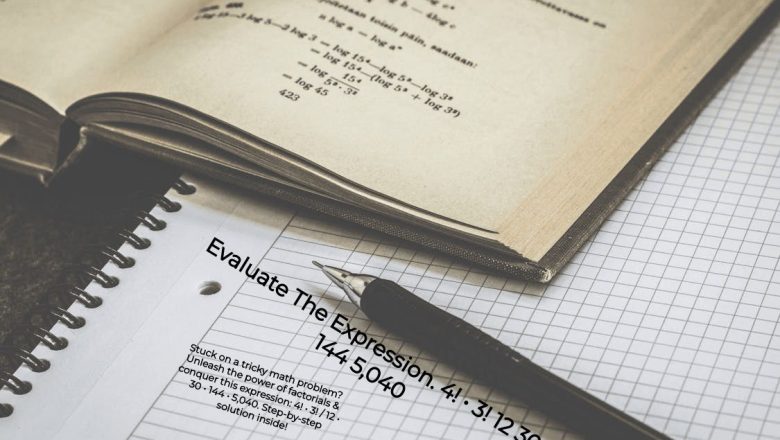 Evaluate The Expression. 4! • 3! 12 30 144 5,040